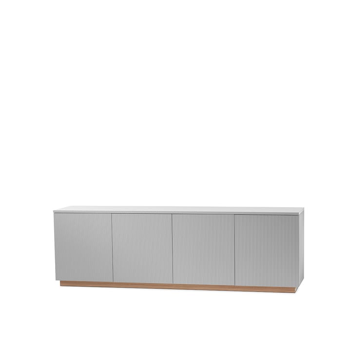 Beam sideboard - ljusgrå, sockel i vitoljad ek - A2