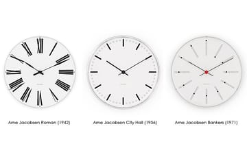Arne Jacobsen Bankers klocka - Ø 160 mm - Arne Jacobsen Clocks