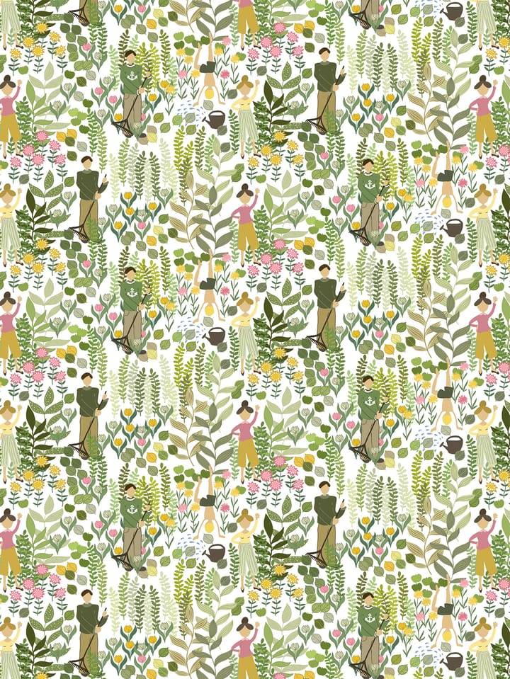 Trädgård vaxduk - Grön - Arvidssons Textil