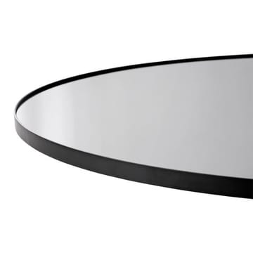 Circum spegel small Ø70 cm - tonat glas-svart ram - AYTM
