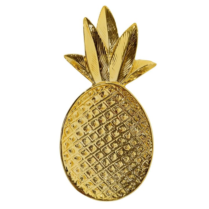 Pineapple dekorationsbricka - guld - Bloomingville