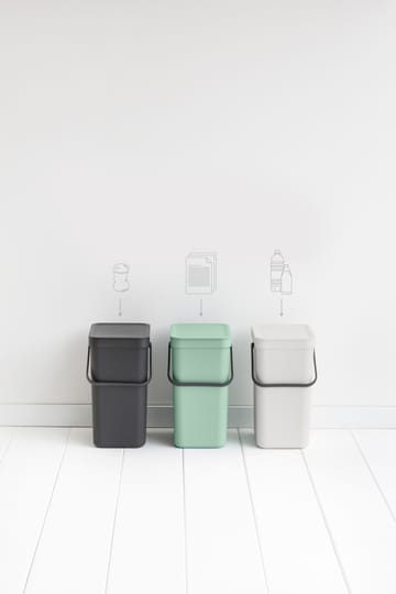 Sort & Go avfallshink 12 liter - Jade green - Brabantia