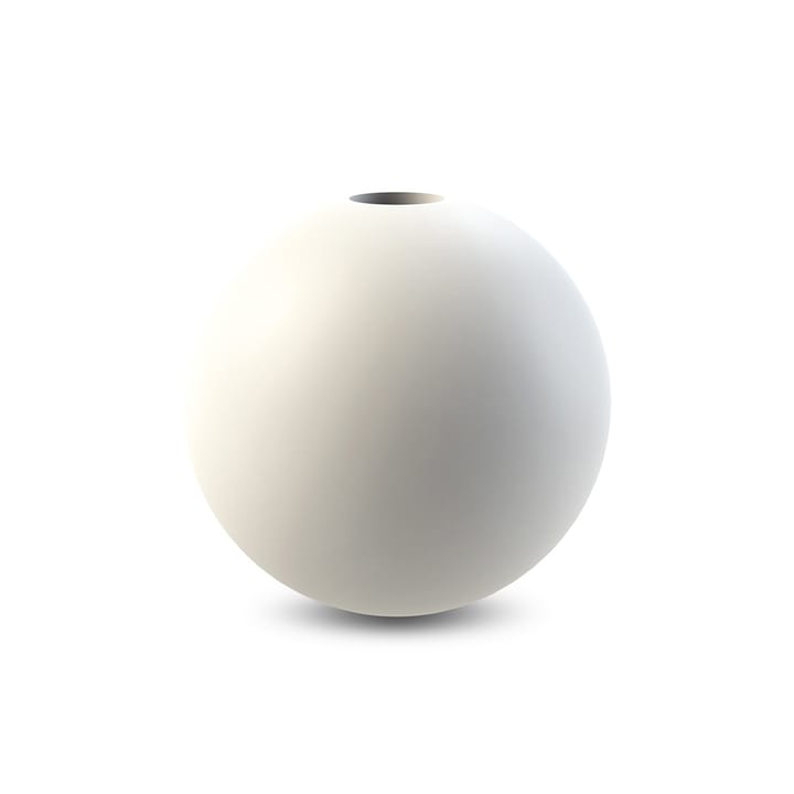 Ball ljusstake 10 cm - white - Cooee Design