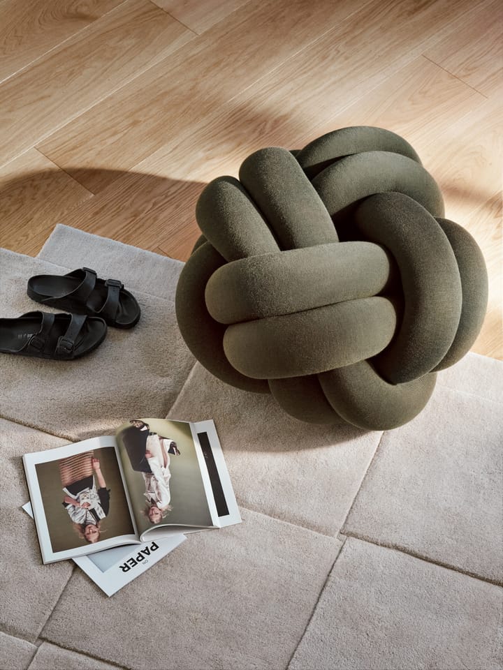 Basket matta beige - 180x180 cm - Design House Stockholm
