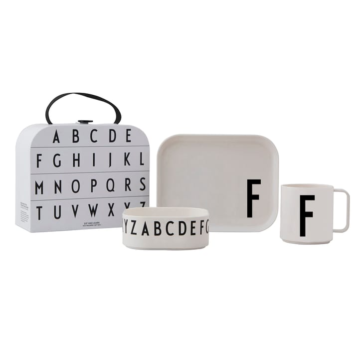 Design Letters barnservis set - F - Design Letters