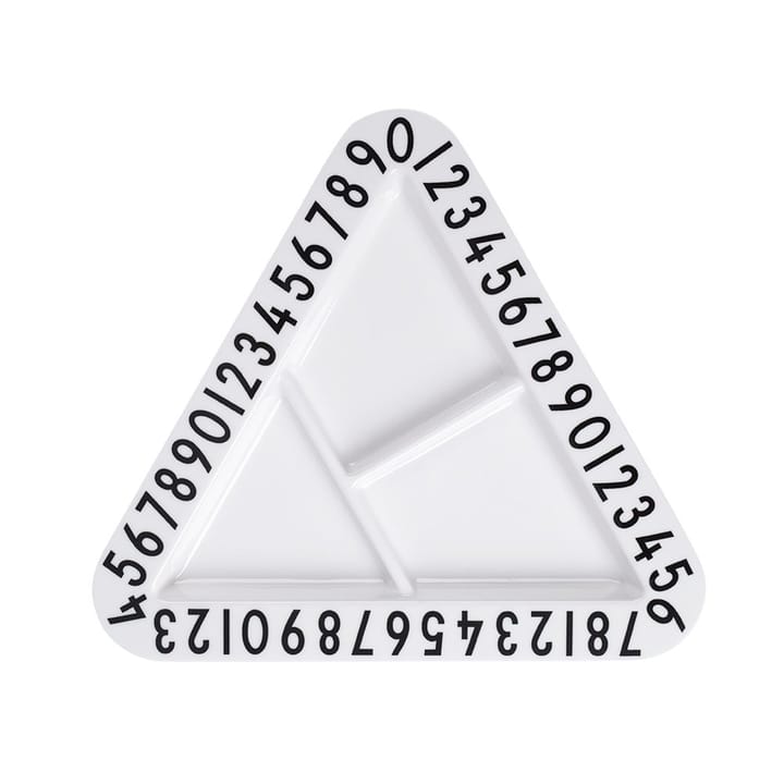 Design Letters snackstallrik melamin - triangulär - Design Letters