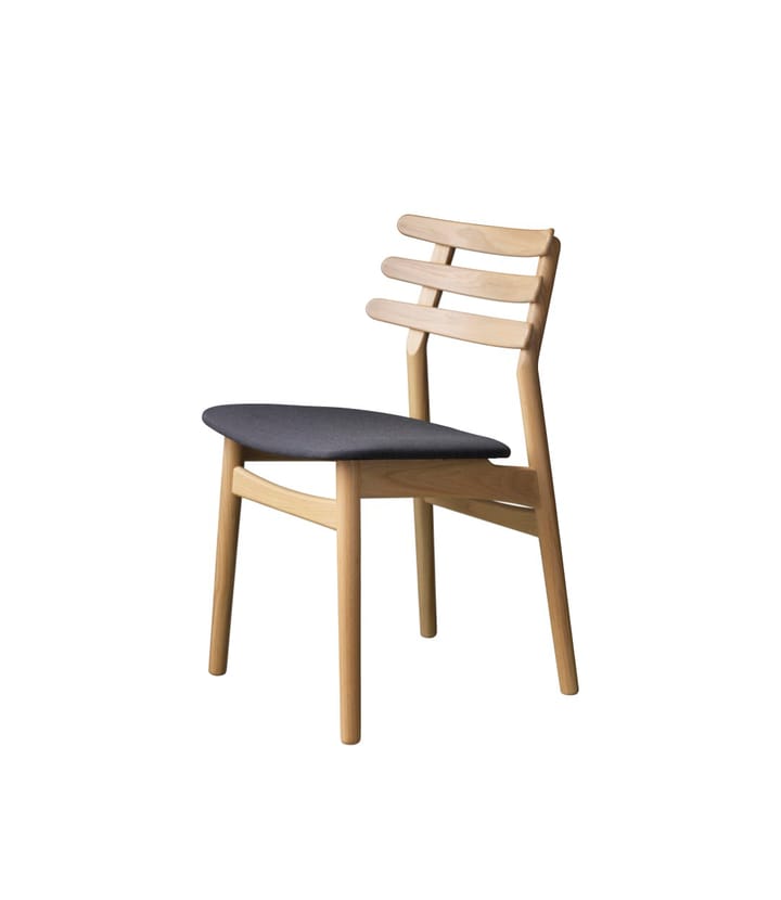 J48 stol - Oak nature lacquered-antracit - FDB Møbler