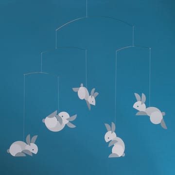 Circular bunnies mobil - multi - Flensted Mobiles