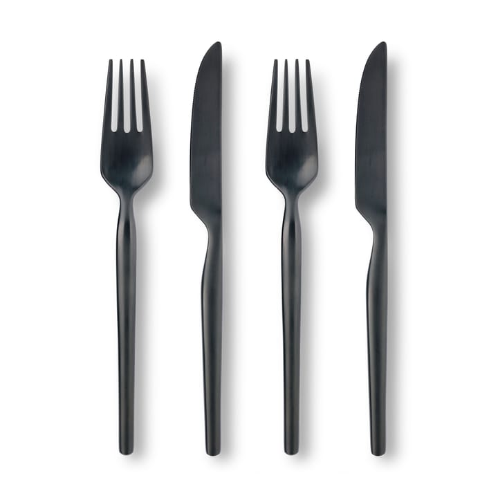 Dorotea Night bordsgaffel och bordskniv 4 delar - 2 gafflar+2 knivar - Gense