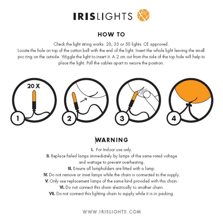 Irislights Birdie - 20 bollar - Irislights