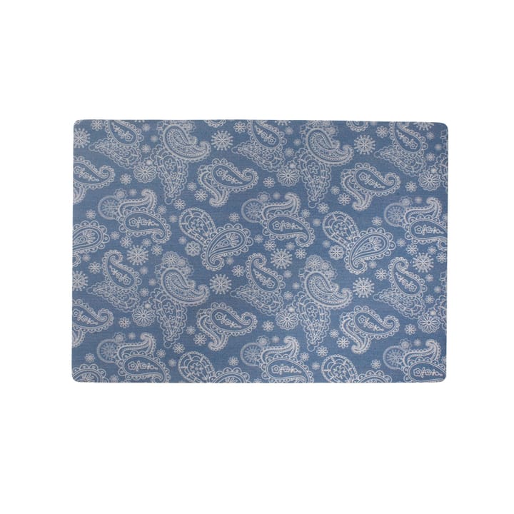 Paisley bordstablett 43x30 cm - blå - Juna