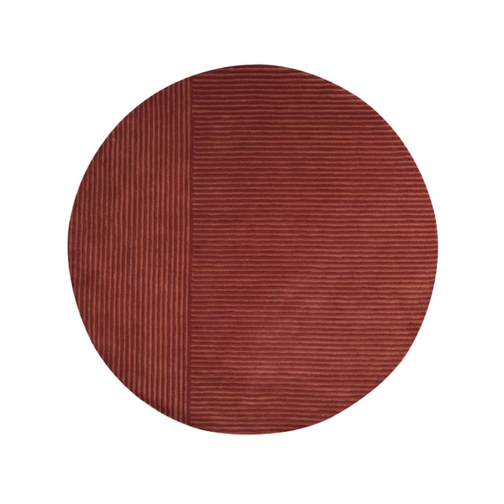 Dunes Straight matta rund - dusty red, 220 cm - Kateha