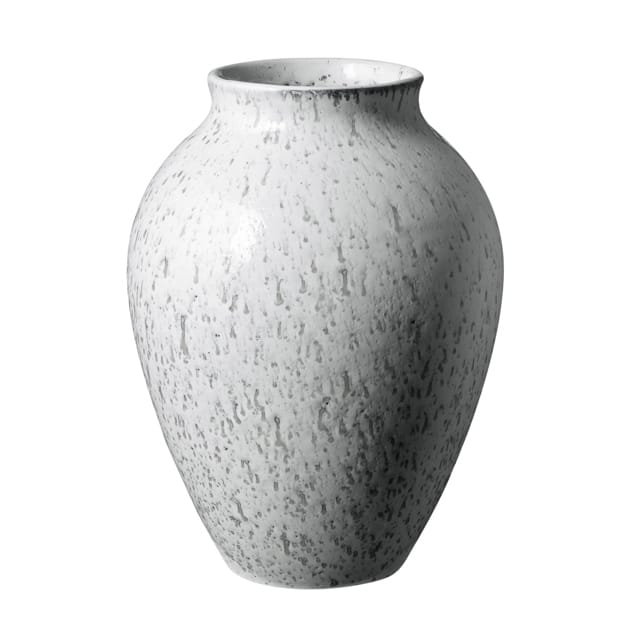 Knabstrup vas 20 cm - Vit-Grå - Knabstrup Keramik