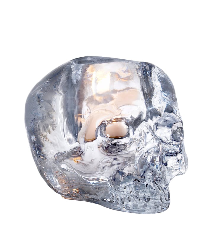 Skull ljuslykta 8,5 cm - klarglas - Kosta Boda