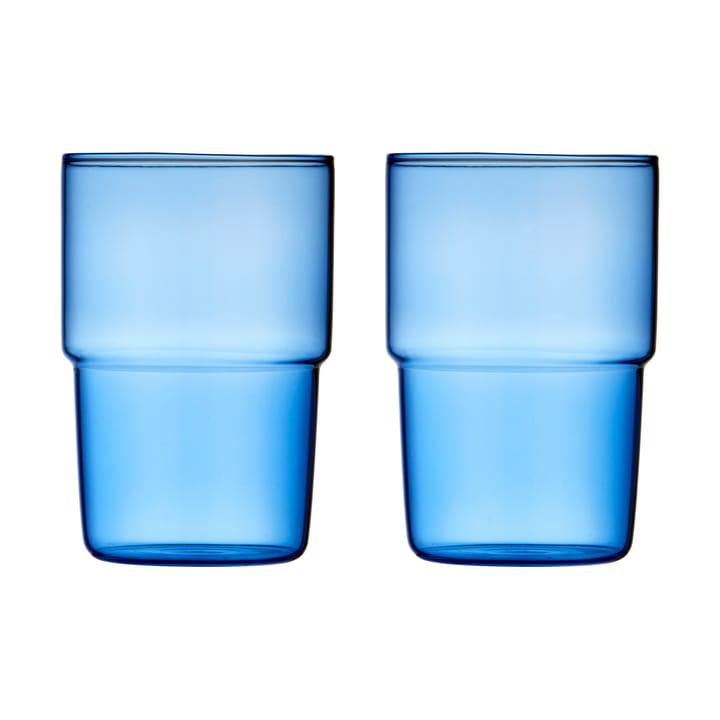 Torino dricksglas 40 cl 2-pack - Blue - Lyngby Glas