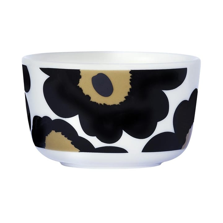 Unikko skål 2,5 dl - svart-vit-ljusbrun - Marimekko
