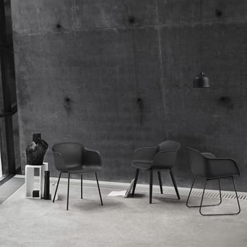 Fiber chair stol med armstöd - Anthracite Black (plastic) - Muuto