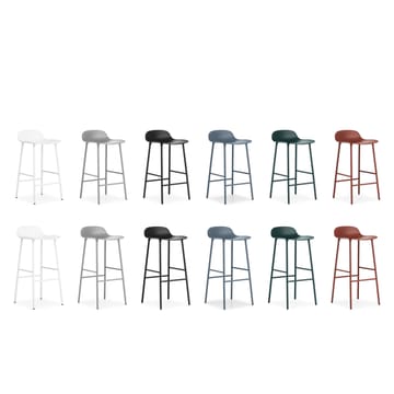 Form Chair barstol metallben - grå - Normann Copenhagen