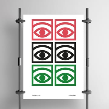 Ögon färg poster - 50x70 cm - Olle Eksell