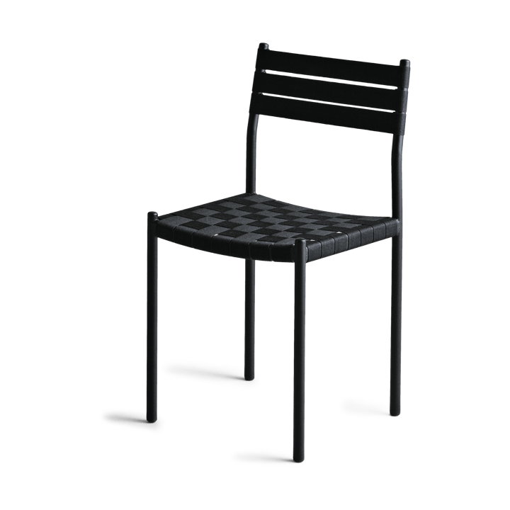 Nettan Chair black frame stol - Svart väv - OX Denmarq