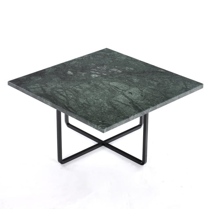 Ninety soffbord 60x60cm, svart underrede - grön marmor - OX Denmarq
