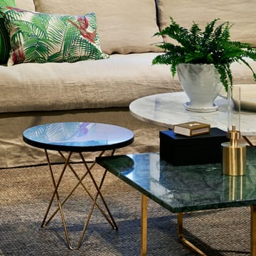 O Table soffbord - marmor grön, rostfritt stativ - OX Denmarq