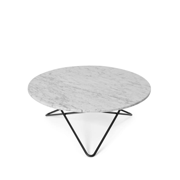 O Table soffbord - Marmor vit, svartlackat stativ - OX Denmarq