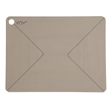 OYOY bordstablett med print 2-pack - Clay - OYOY