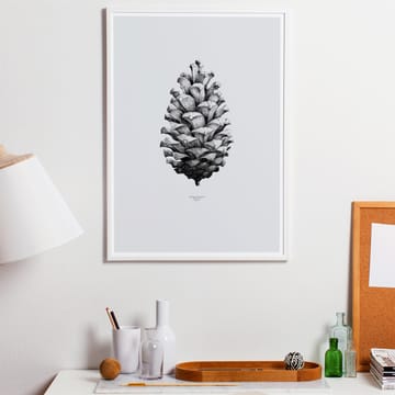 1:1 Pine Cone poster - grå, 50x70 cm - Paper Collective