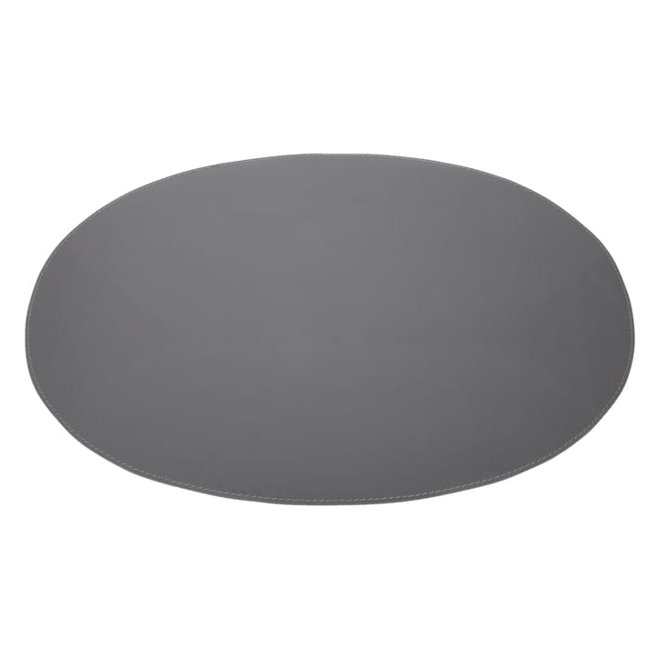 Ørskov bordstablett läder oval - mörkgrå - Ørskov