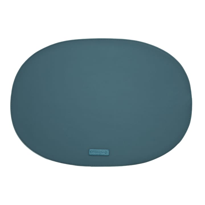 Rubber bordstablett oval - petrolblå - Ørskov