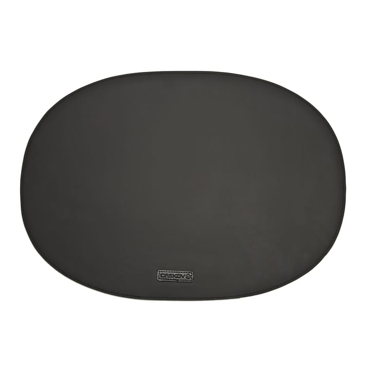 Rubber bordstablett oval - svart - Ørskov