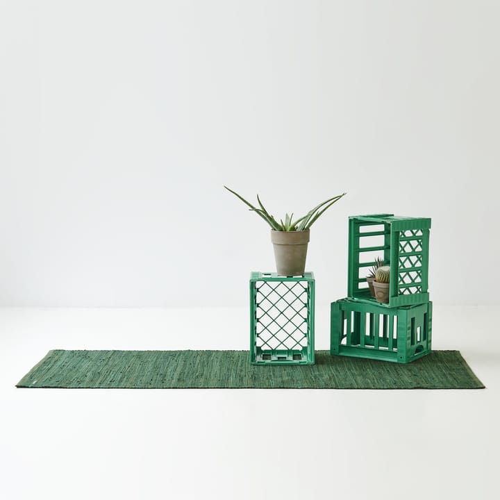 Cotton matta 65x135 cm - guilty green (grön) - Rug Solid