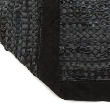 Leather matta 170x240 cm - black (svart) - Rug Solid