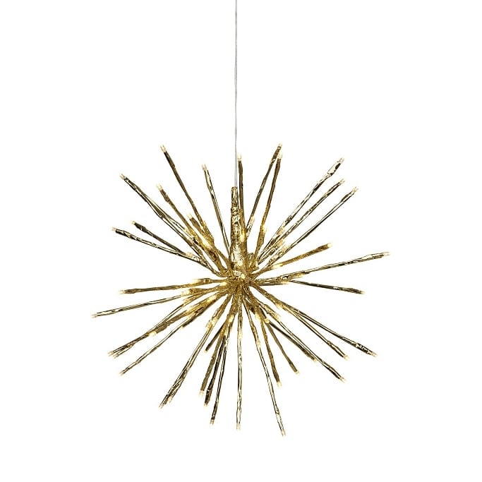 Firework hängande dekoration 30 cm  - guld - Star Trading
