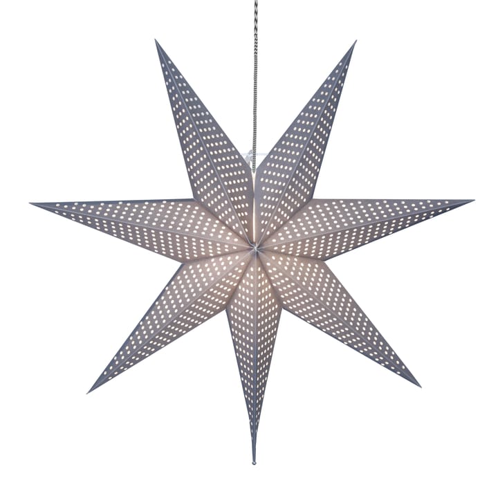 Huss adventsstjärna 60 cm - grå - Star Trading