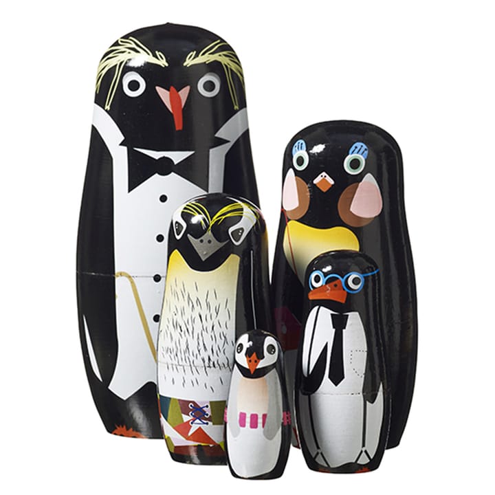 Penguin family babushkadockor - multi 5-pack - Superliving