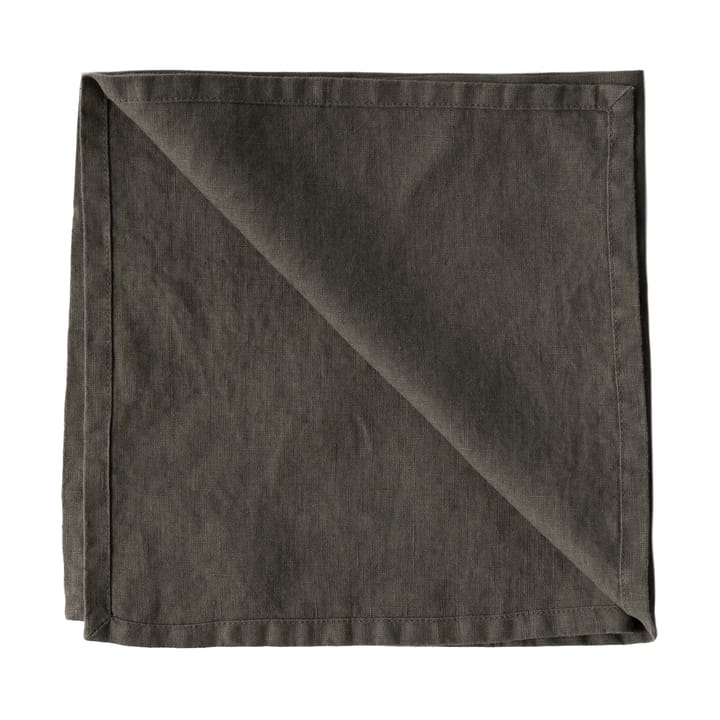 Washed linen tygservett 45x45 cm - Taupe - Tell Me More